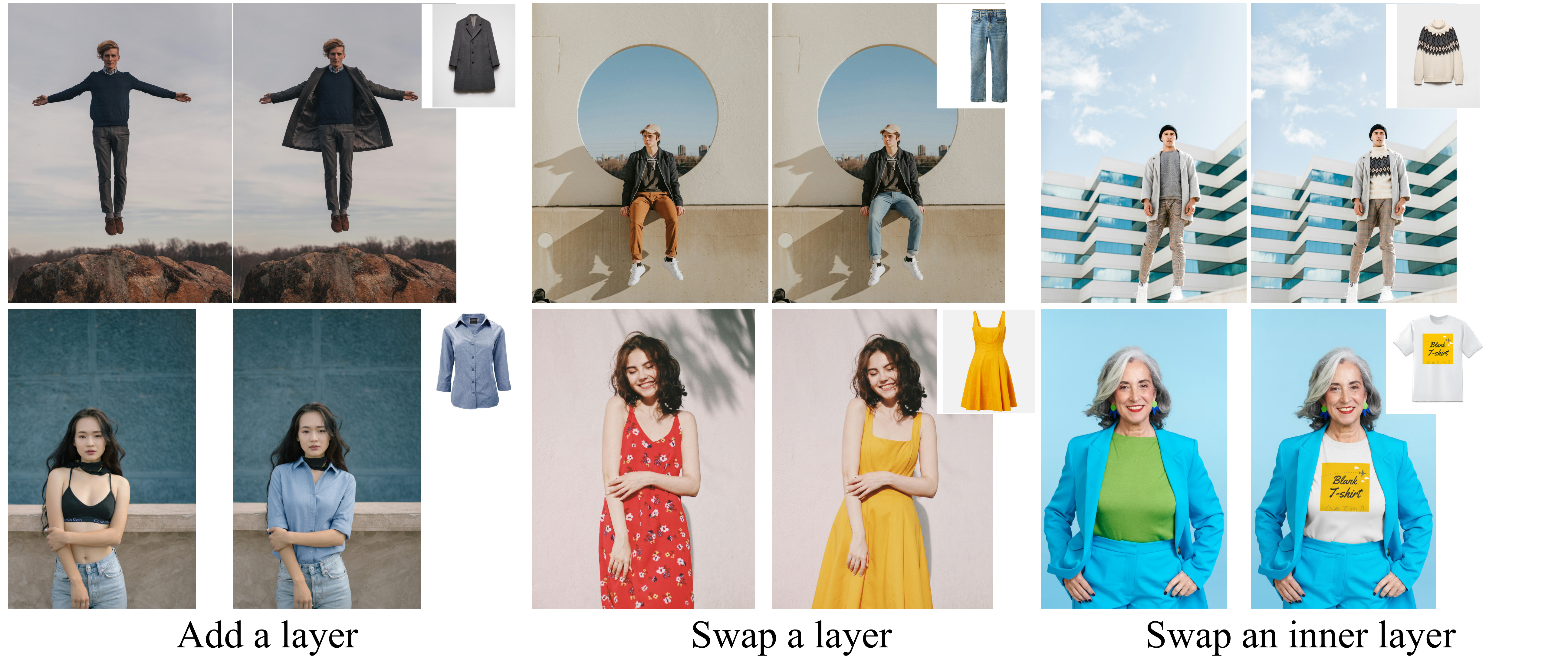 In-the-wild layering editing.